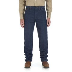 Custom Wrangler Men's Dark Wash Flame Resistant Original Fit Jeans