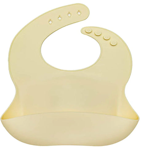 Branded Yellow Silicone Baby Bib