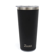 Laser-Engraved Zusa Black Commuter Tumbler 20 oz