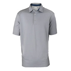 Custom Zusa Men's Cloud Grey Heather Itasca Polo