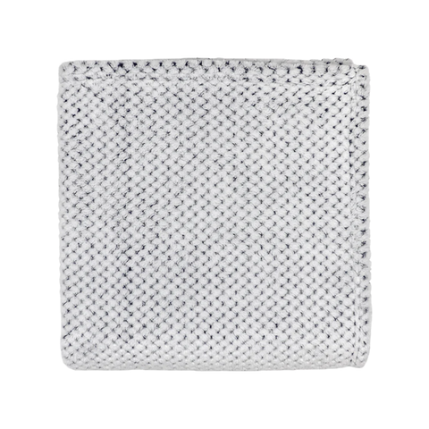 Custom Zusa White with Charcoal Plush Siesta Blanket