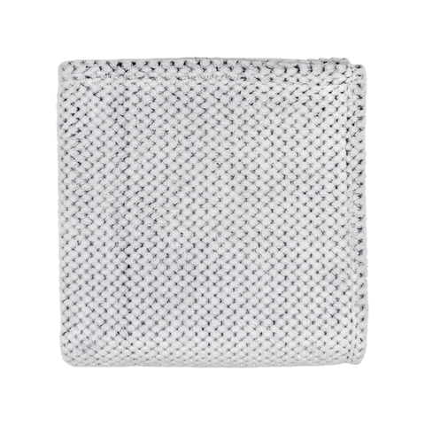 Logo-Embroidered Zusa White with Charcoal Plush Siesta Blanket