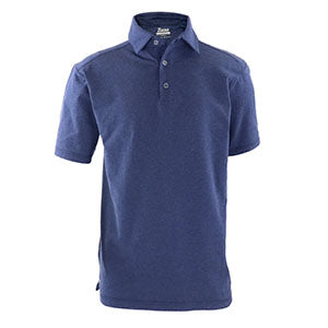 Custom Zusa 3 Day Men's True Navy Heather Peachy Polo