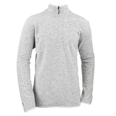 Branded Zusa Men's Oatmeal Chilly Fleece Quarter Zip