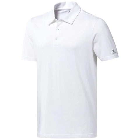 Branded adidas Golf Men's White Cotton Hand Polo