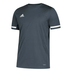 Custom adidas Men's Grey/White Team 19 Short Sleeve Jersey