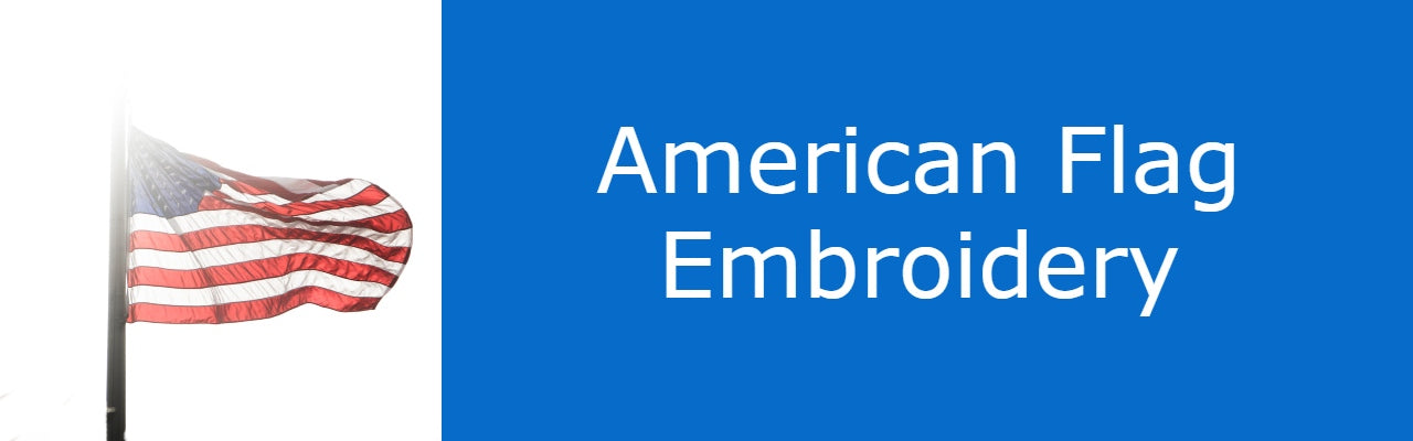 Learn more about how to get American flags embroidered on your custom company merch with Merchology