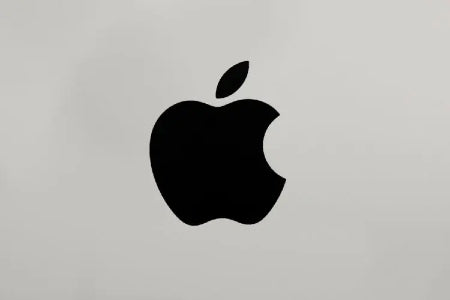 The classic and minimal Apple company logo connects with customers even at a glance