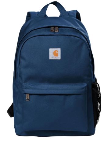 unisex custom Carhartt backpack in navy