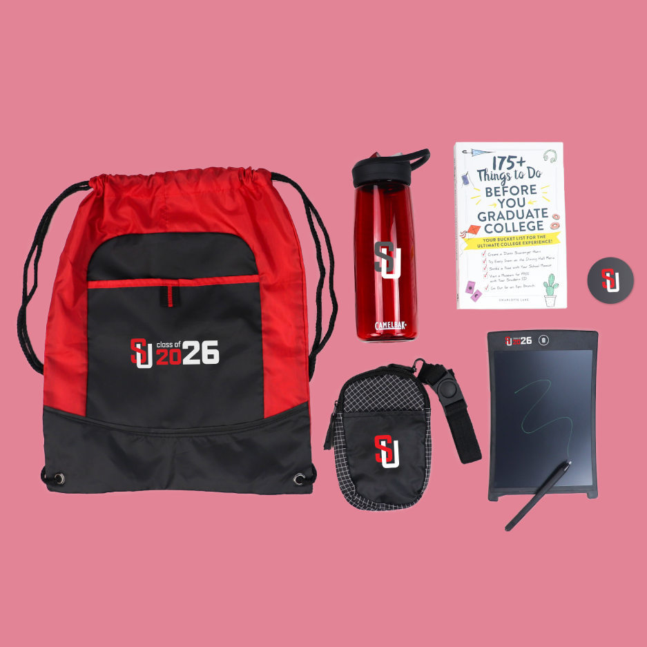 Add your company logo to great college giveaway sets with Merchology