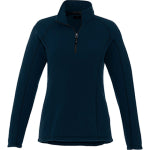 long sleeve teal-blue corporate Elevate fleece for women