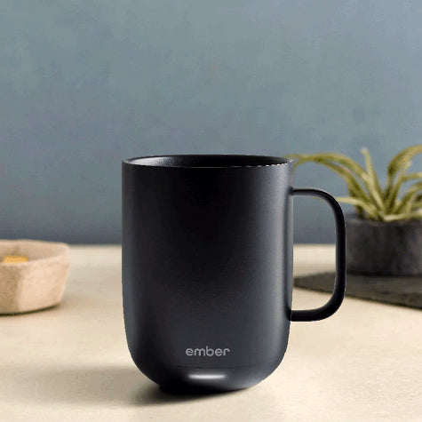 In stock and available now, shop corporate branded Ember Temperature Control coffee mugs