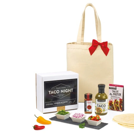 Give your employees the gift of a good meal with the corporate branded taco night gift set