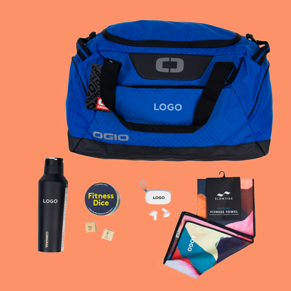 Give employees the Corporate Fitness Gift Box to stay in shape and feeling great this year