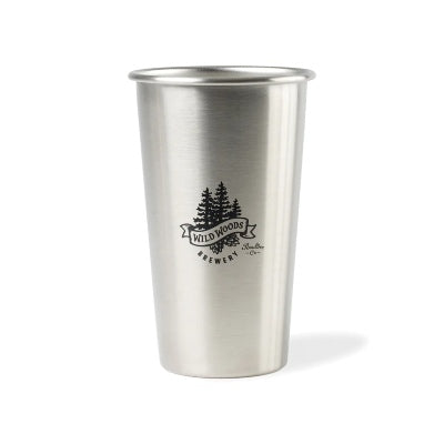 Have your brewery logo printed on stainless steel pint glasses for great team gifts or event giveaways