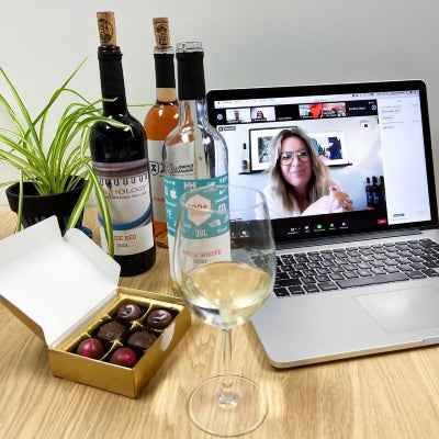 Check out the online wine tasting experience with a professional sommelier from Old York Cellars