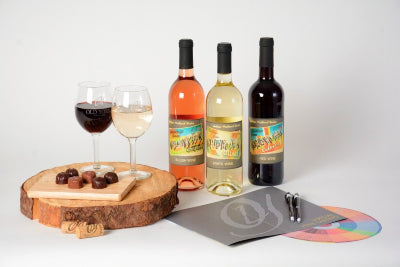 Indulge in some hand-bottled wine at home while still on the clock with Old York Cellars Wine and Chocolate Tasting