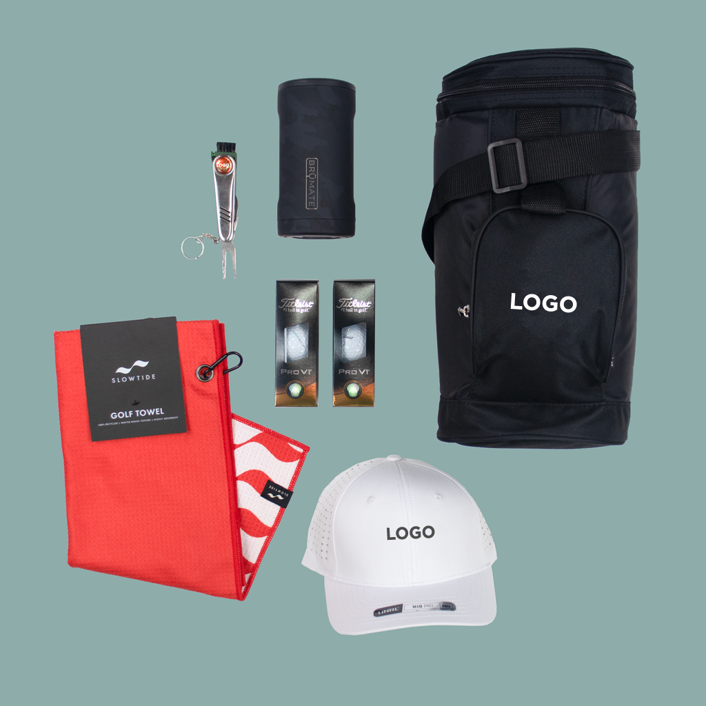 Shop the corporate golf gift set for your team with the On Par MerchBox