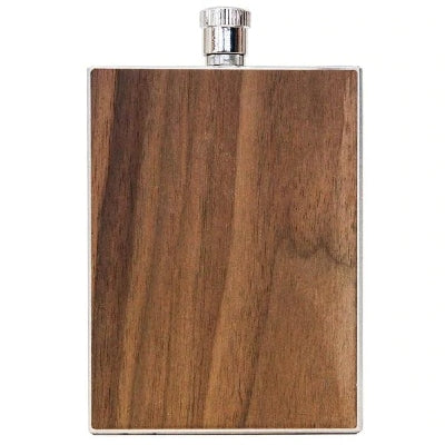 Give a gift that your groomsmen will love with personalized wooden flasks from Merchology