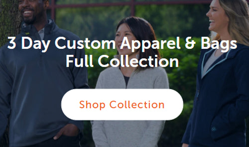 Arriving to your company in just 3 days, the Quick Ship collection of Under Armour polos, Zusa sweaters, and more