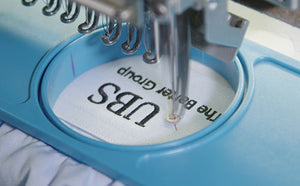 When employing the serif font for logo embroidery, be sure to keep font at least 0.2 inches tall
