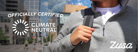 Shop carbon-neutral corporate apparel and gifts with Zusa