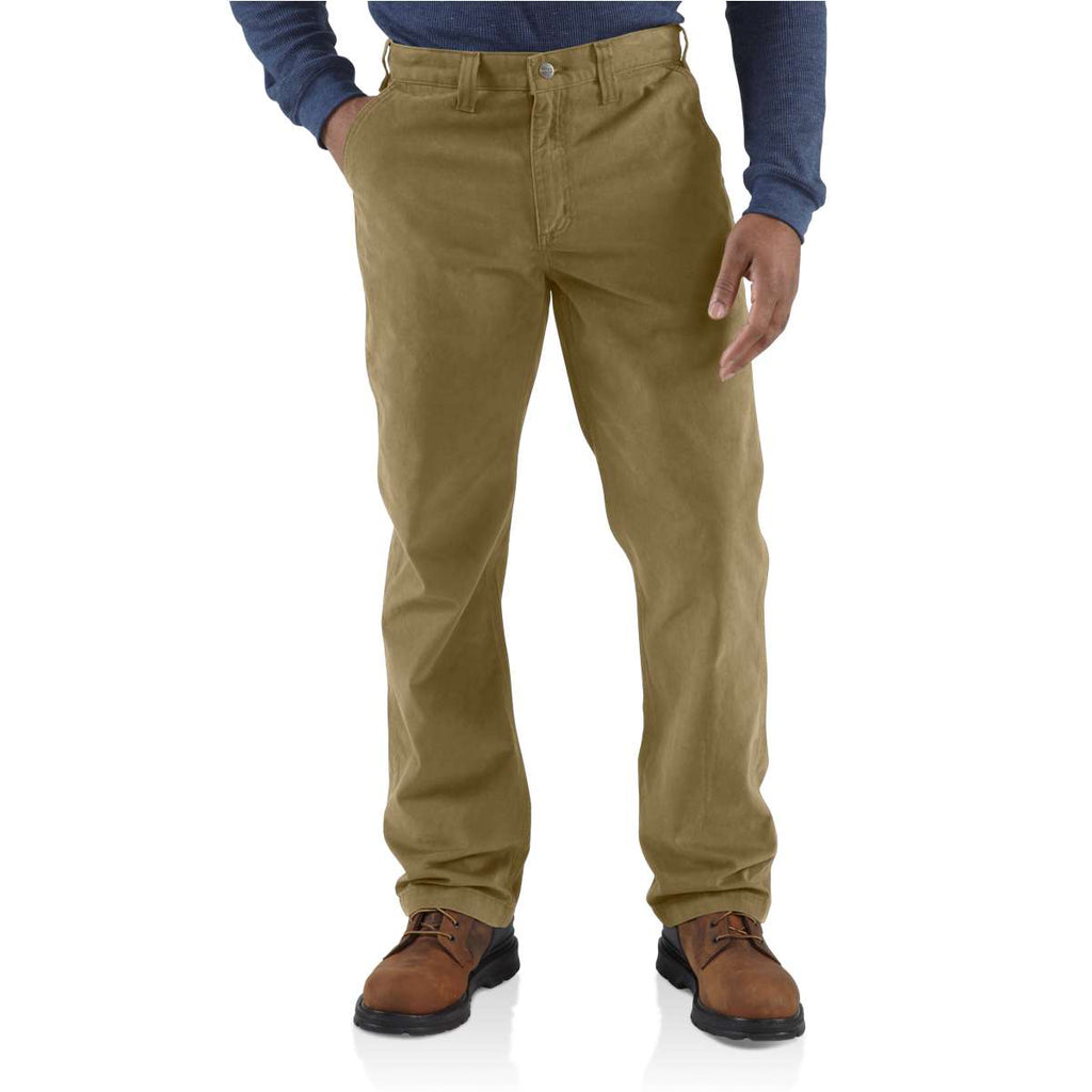 Carhartt Men's Dark Khaki Rugged Work Khaki Pant