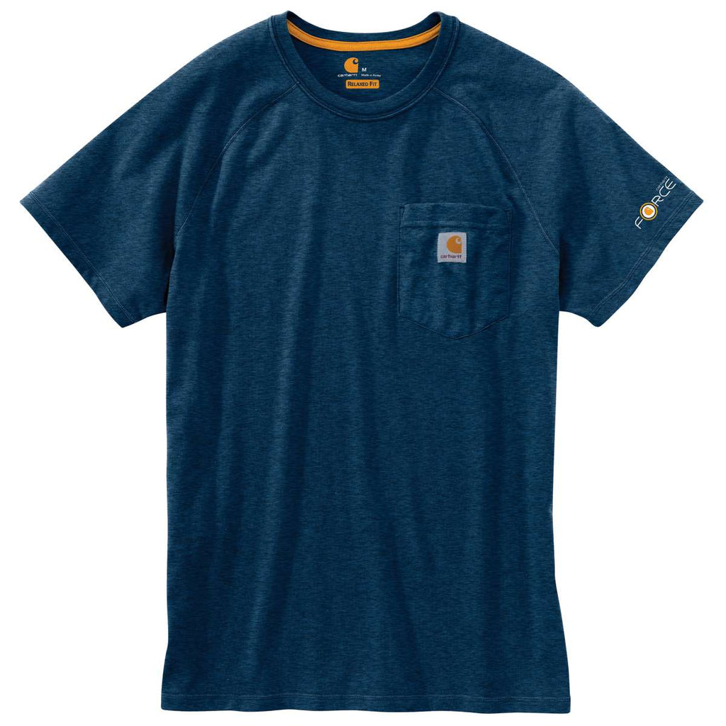 Carhartt Men's Tall Light Huron Heather Force Cotton Short Sleeve T-Sh