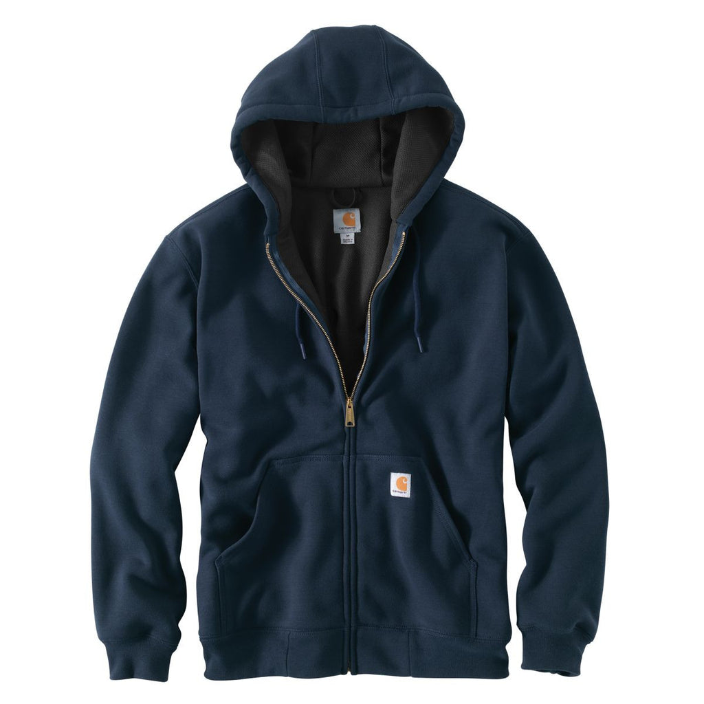 Carhartt Men's New Navy Rutland Thermal-Lined Hooded Zip-Front Sweatsh