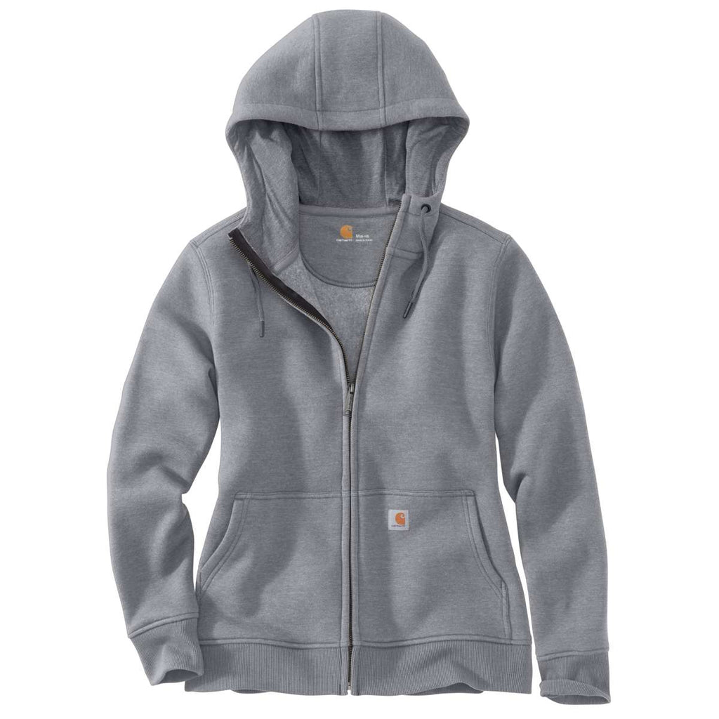 Carhartt Women's Asphalt Heather Clarks Burg Full-Zip Hoodie