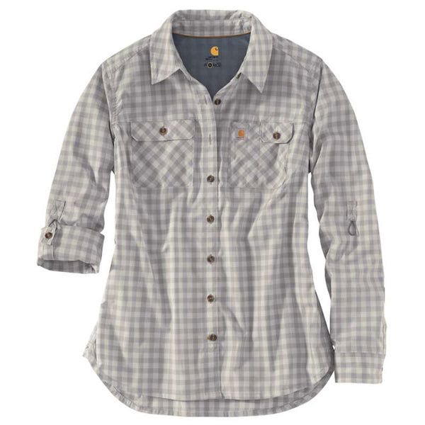 Carhartt Women's Asphalt Force Ridgefield Plaid Shirt