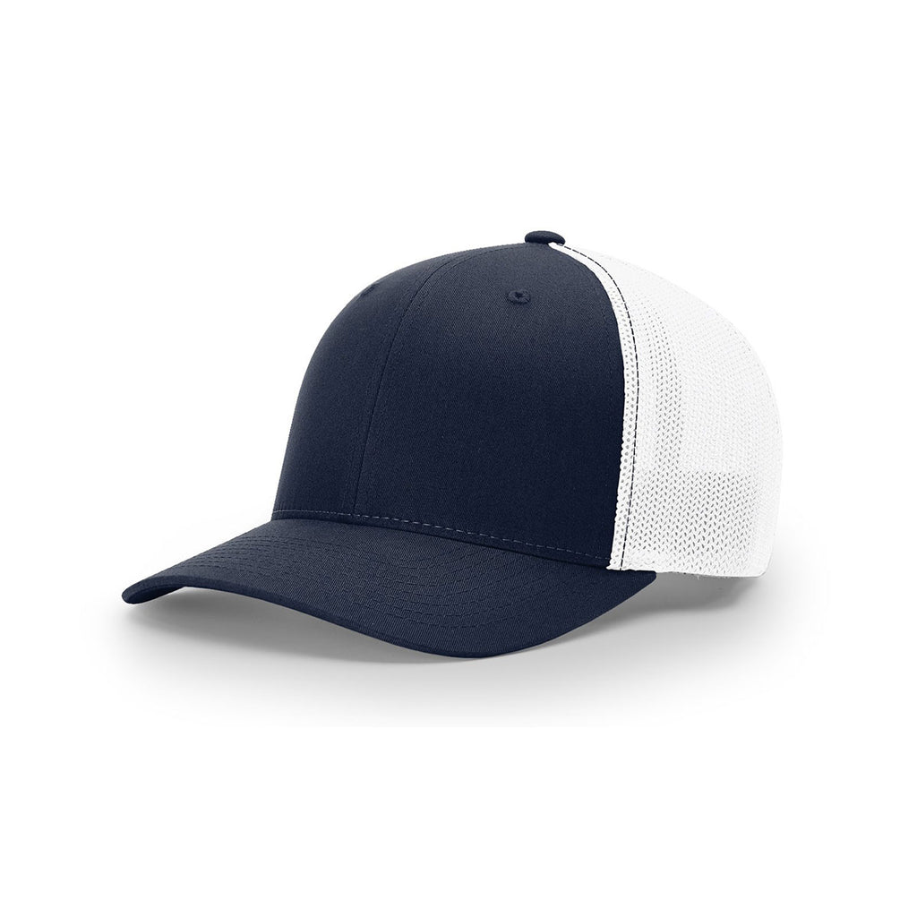 Download Richardson Navy/White Mesh Back Split Trucker R-Flex Hat