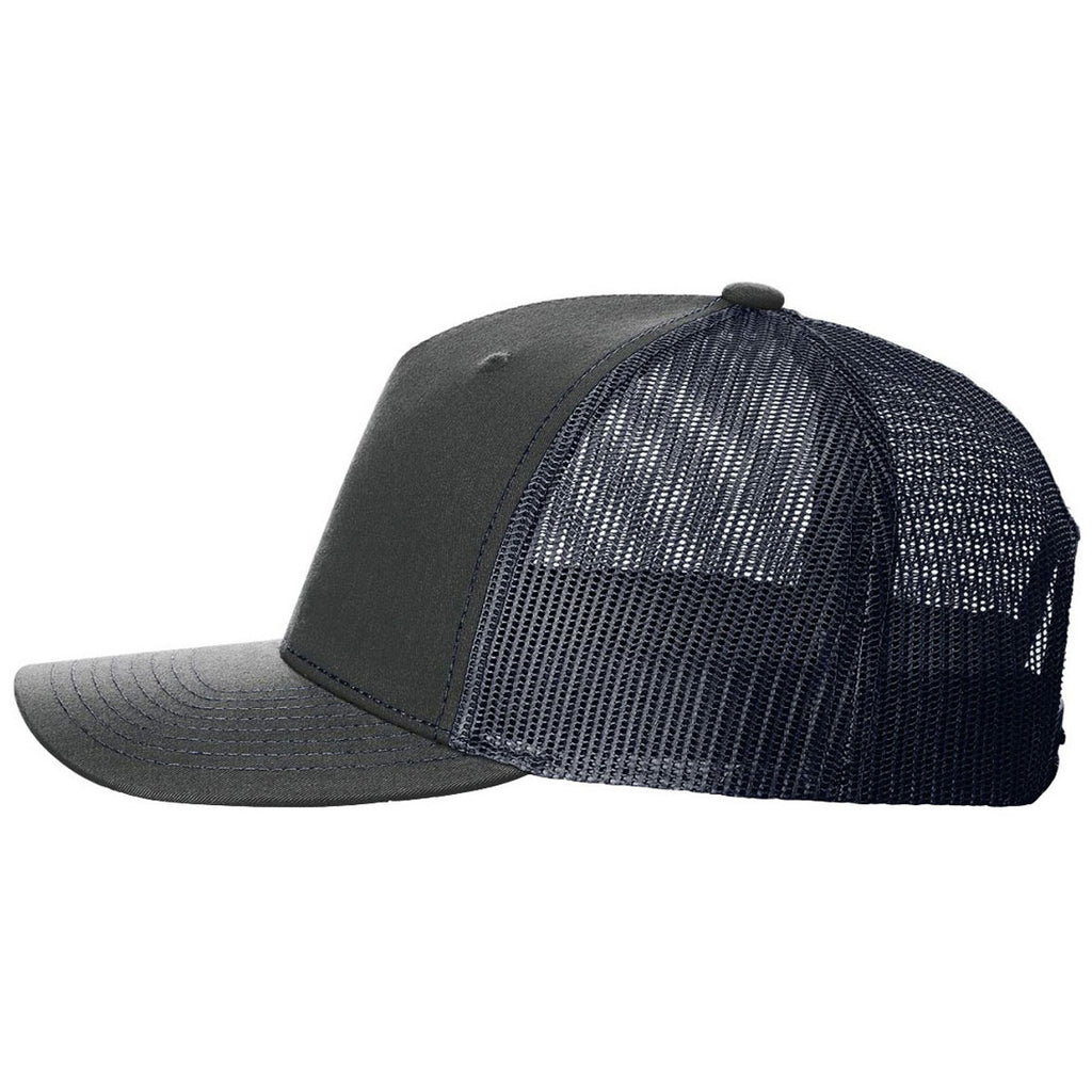 Richardson Ombre Blue/Navy Mesh Back Five Panel Trucker Hat