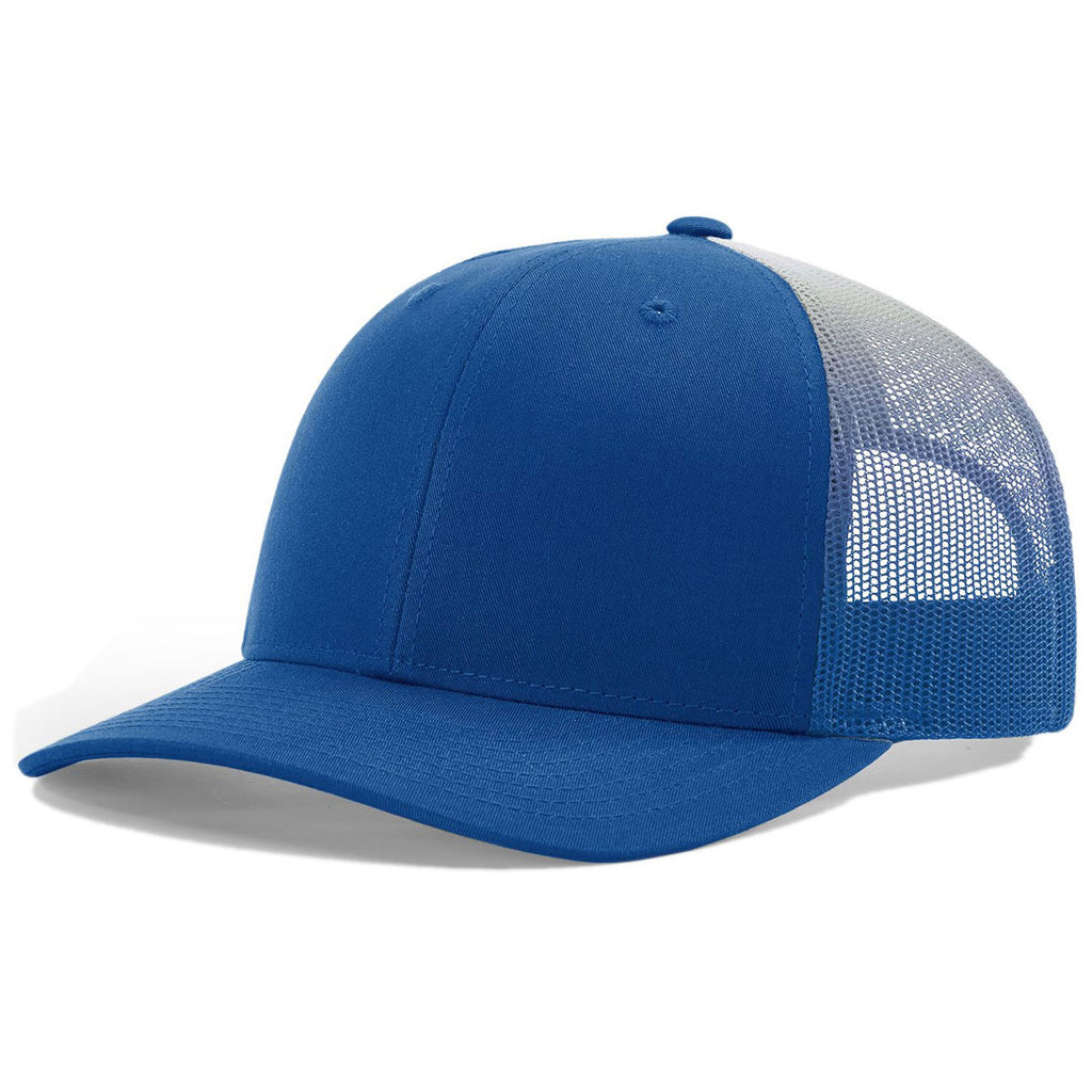 Download Richardson Royal/White Fade Printed Mesh Trucker Hat