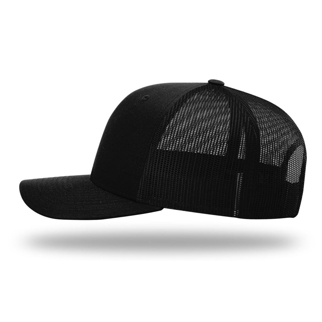 Download Richardson Black Recycled Trucker Cap