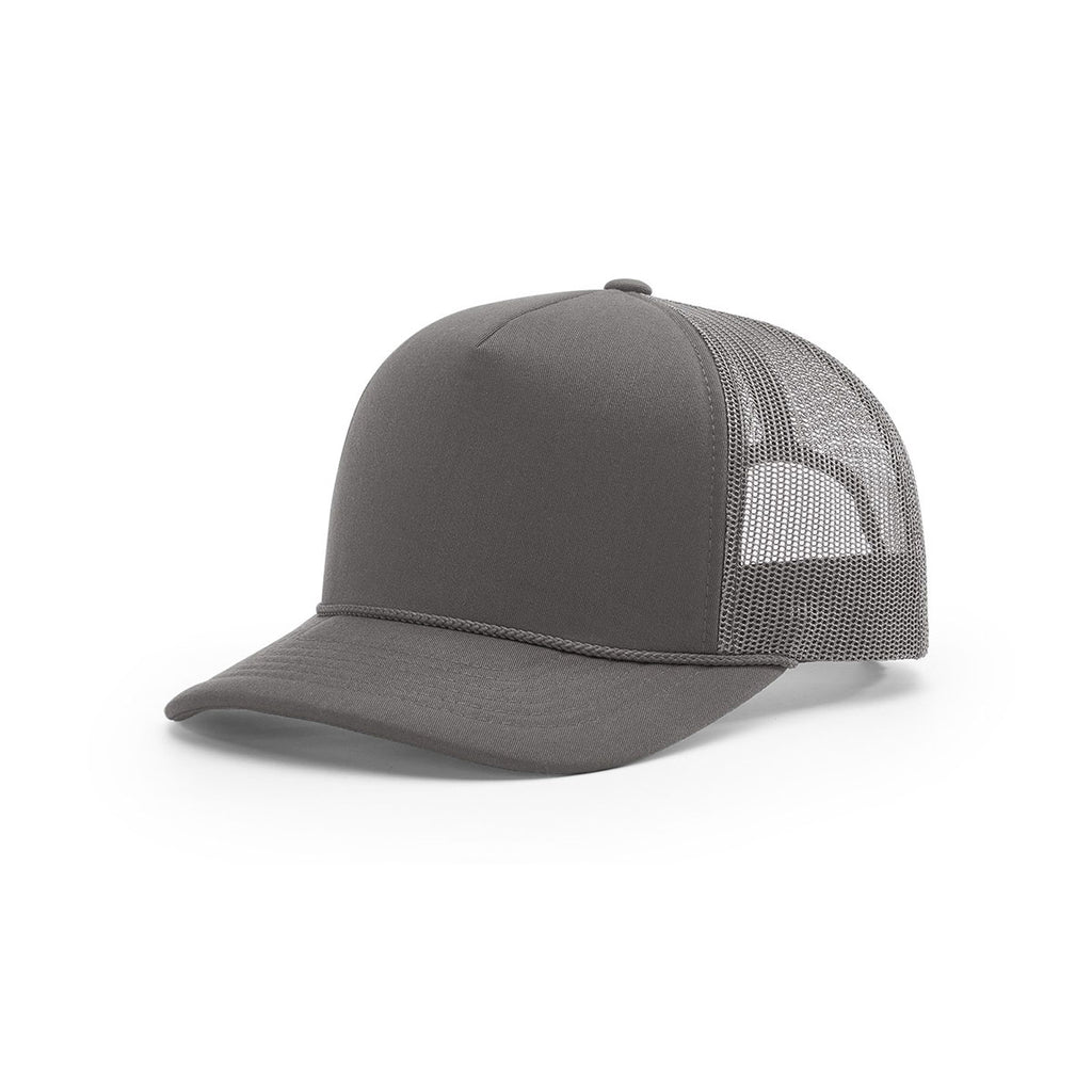 Download Richardson Charcoal Mesh Back Solid Foamie Trucker Hat