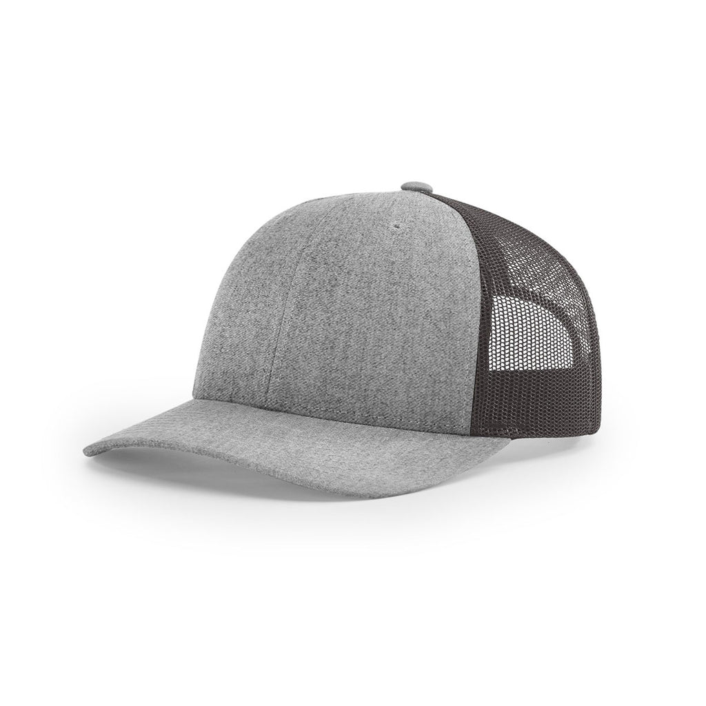 Download Richardson Women's Heather Grey/Dark Charcoal Low Pro Trucker Hat