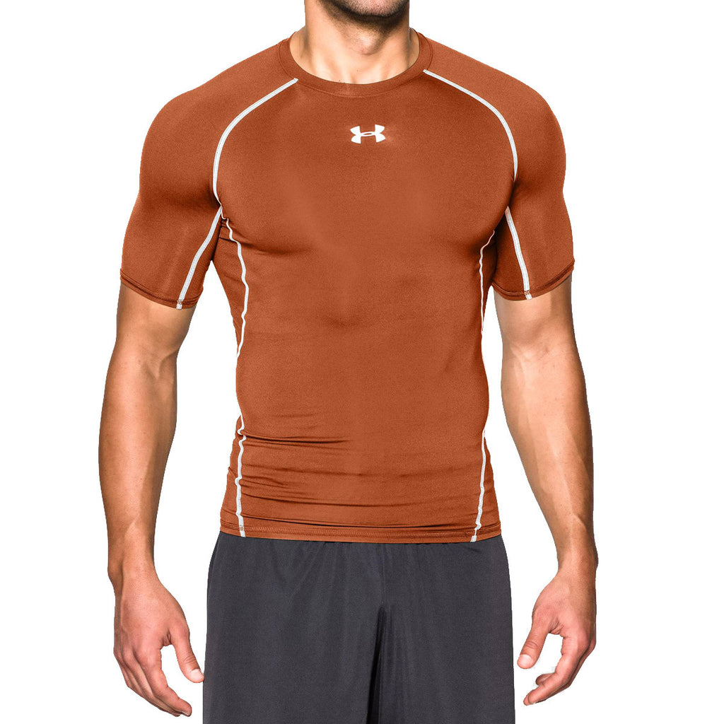 men's under armour orange shirt