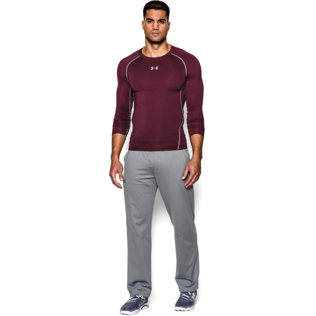 maroon under armour compression shirt