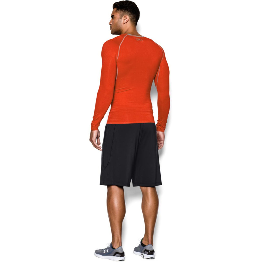 orange under armour compression shirt