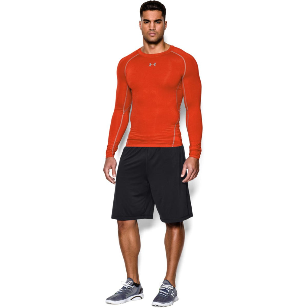 under armour orange compression shirt