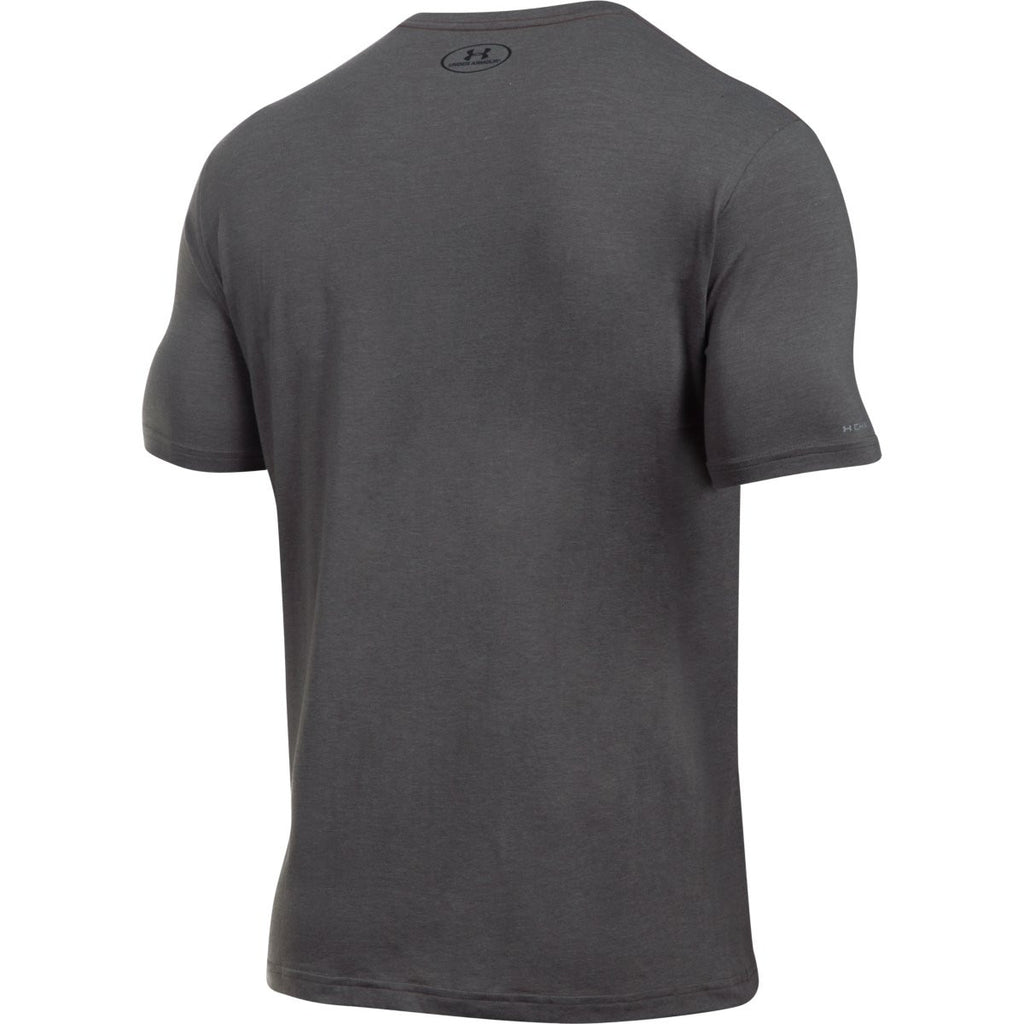 Under Armour Men's Charcoal Charged Cotton Sportstyle T-Shirt