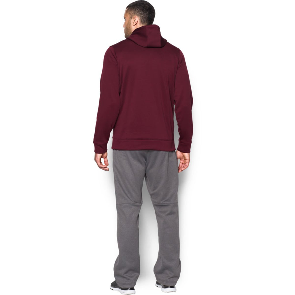 maroon under armour hoodie