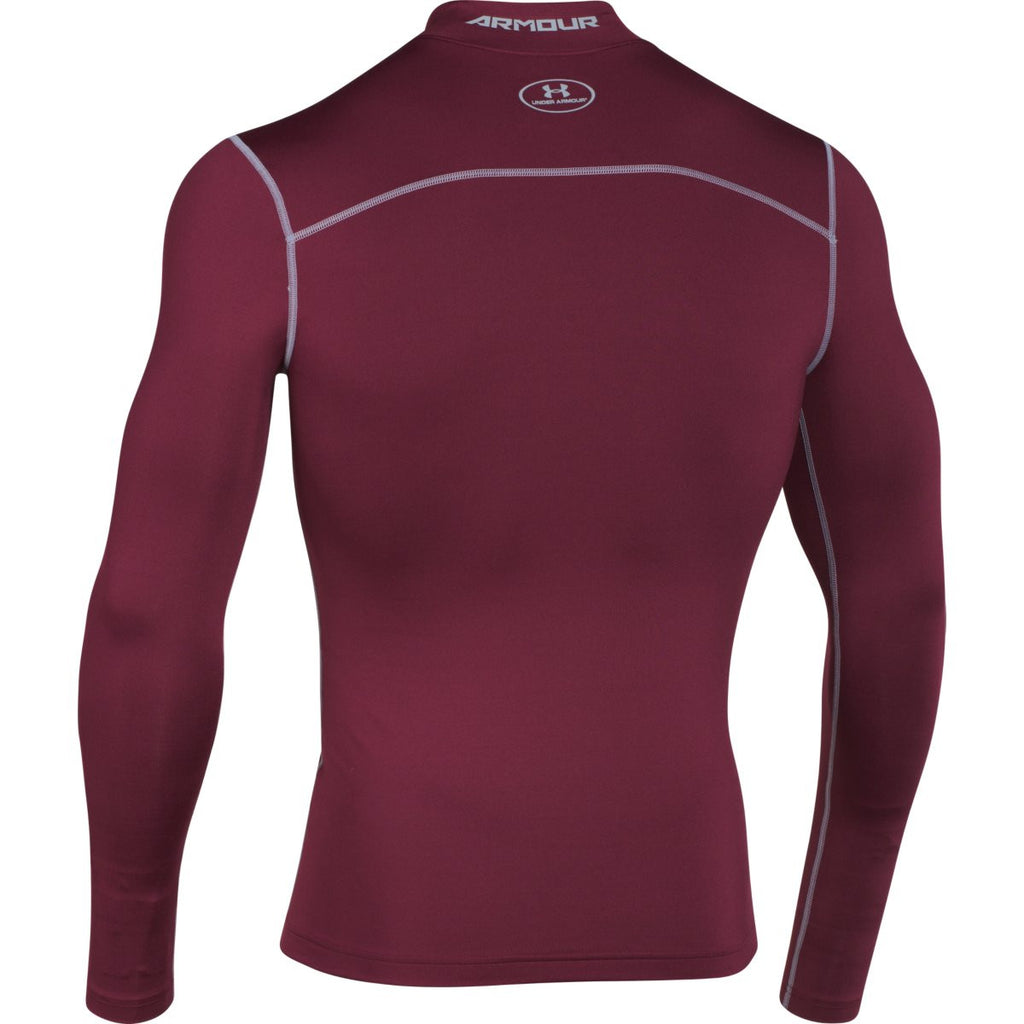 maroon under armour compression shirt