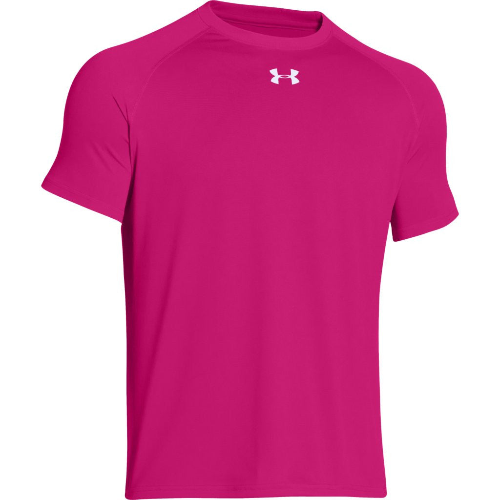 pink under armour shirt mens