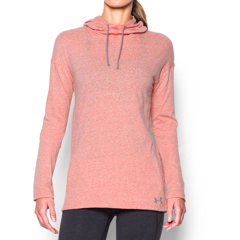 orange under armour hoodie women's