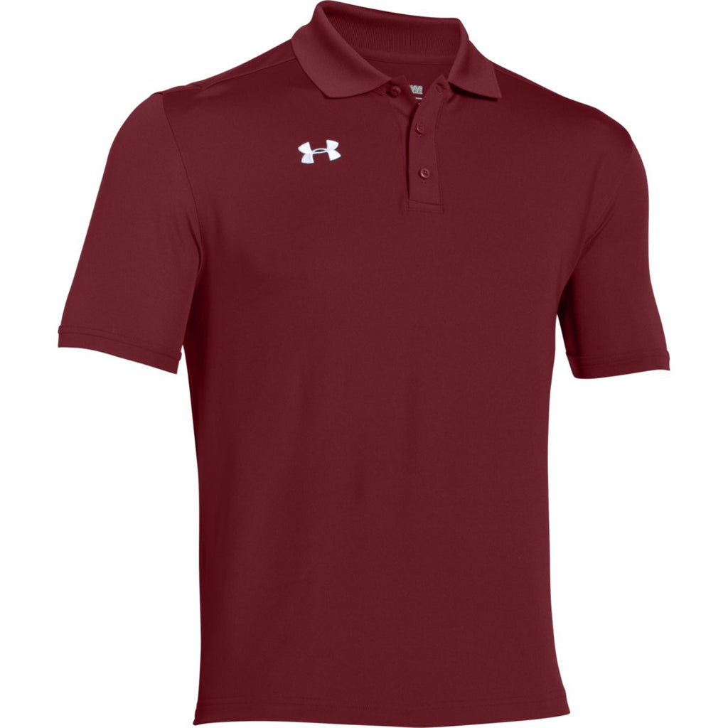 Under Armour Men's Cardinal Team Armour Polo