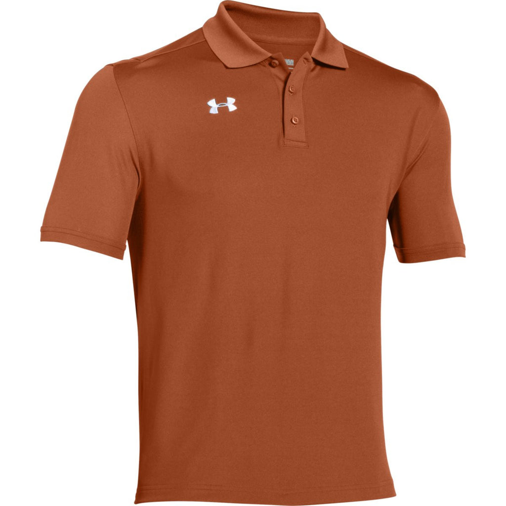 under armour orange polo