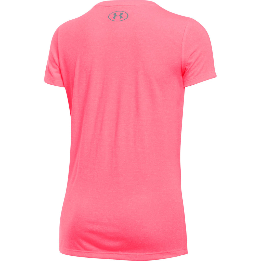 Under Armour Women's Pink Threadborne Twist T-Shirt