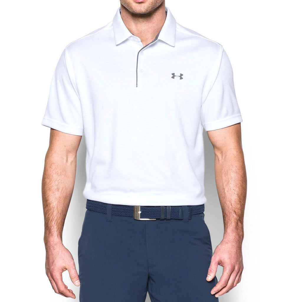 under armour corporate men's graphite tech polo